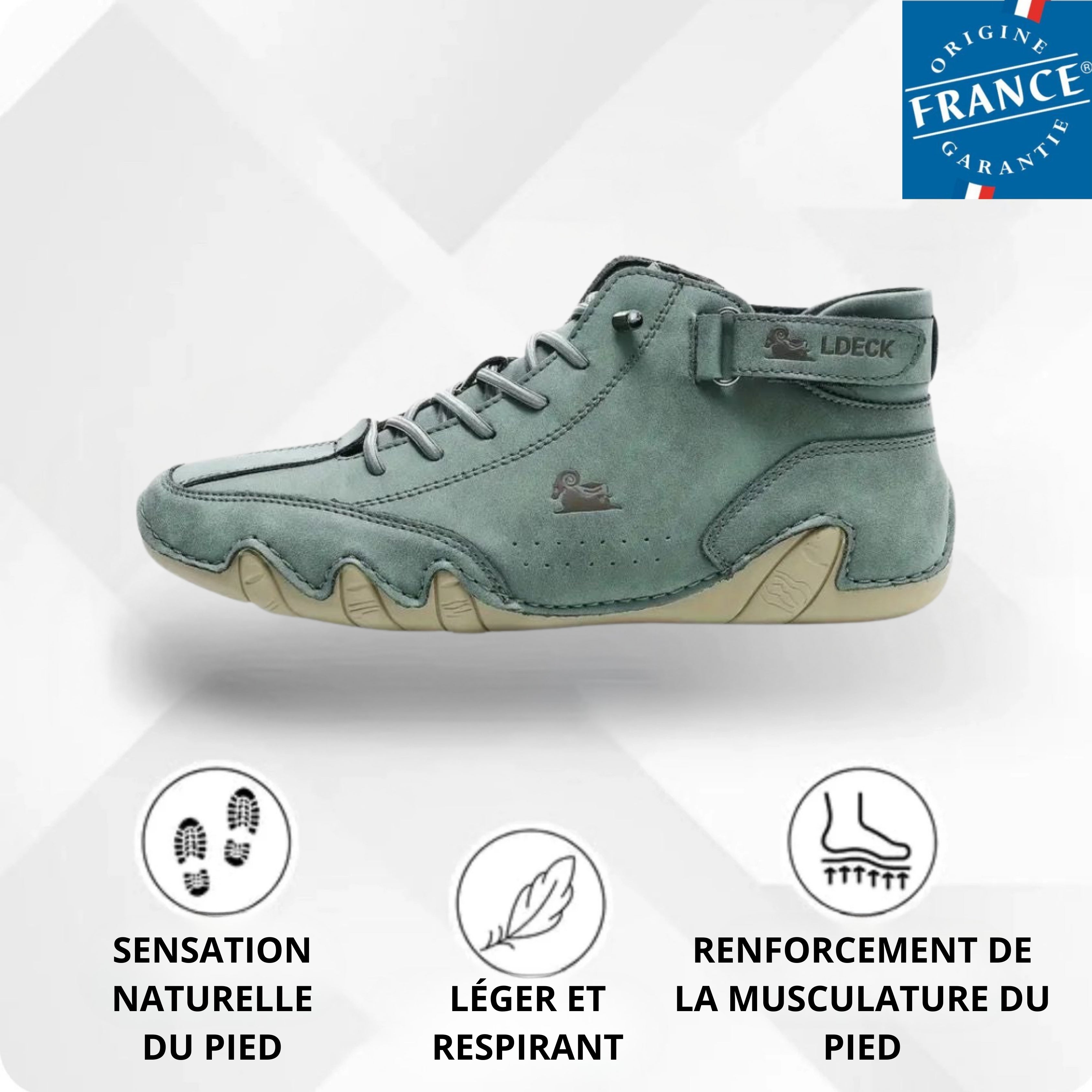 Alpaca – Chaussure pieds nus en cuir ergonomique, imperméable et soulageant la douleur