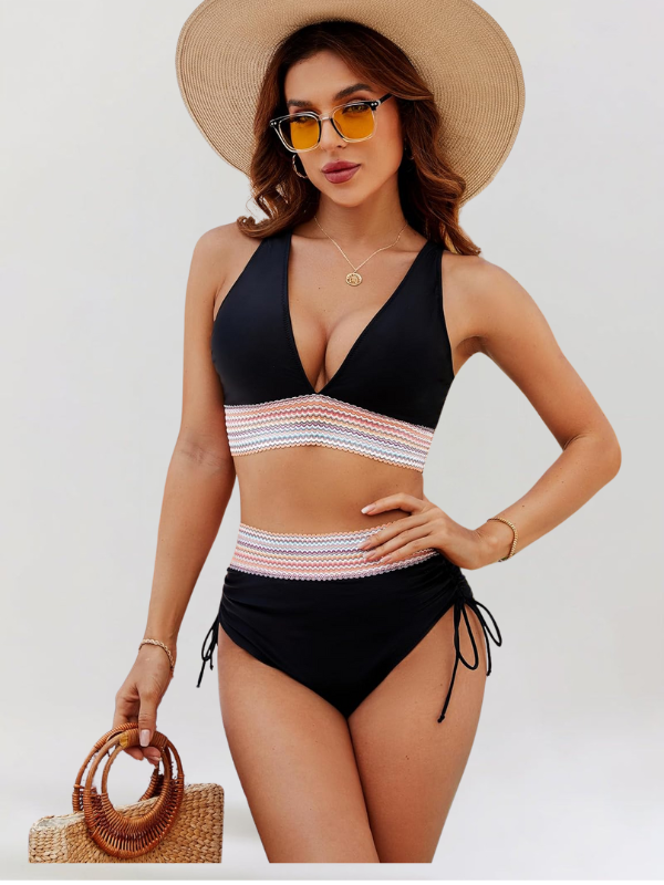 Anne™ | Ensemble de bikini taille haute avec effet ventre plat