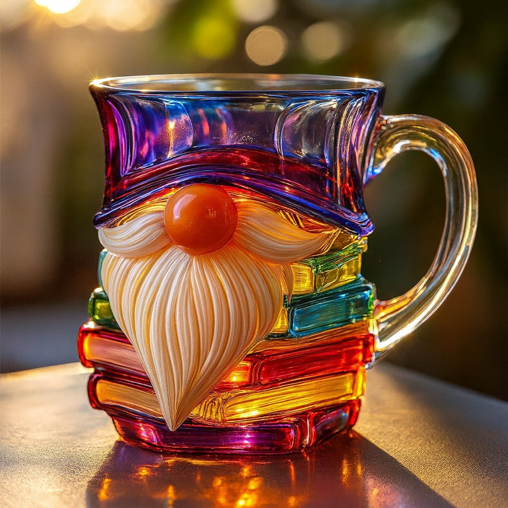 Gnome Magique™ – Tasse artisanale en verre soufflé