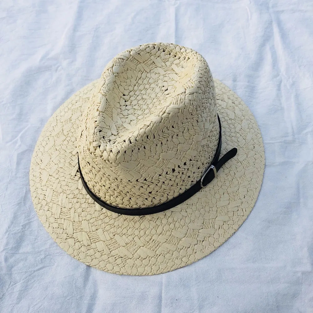 Camila™ – Chapeau de Paille Tressé Style Western