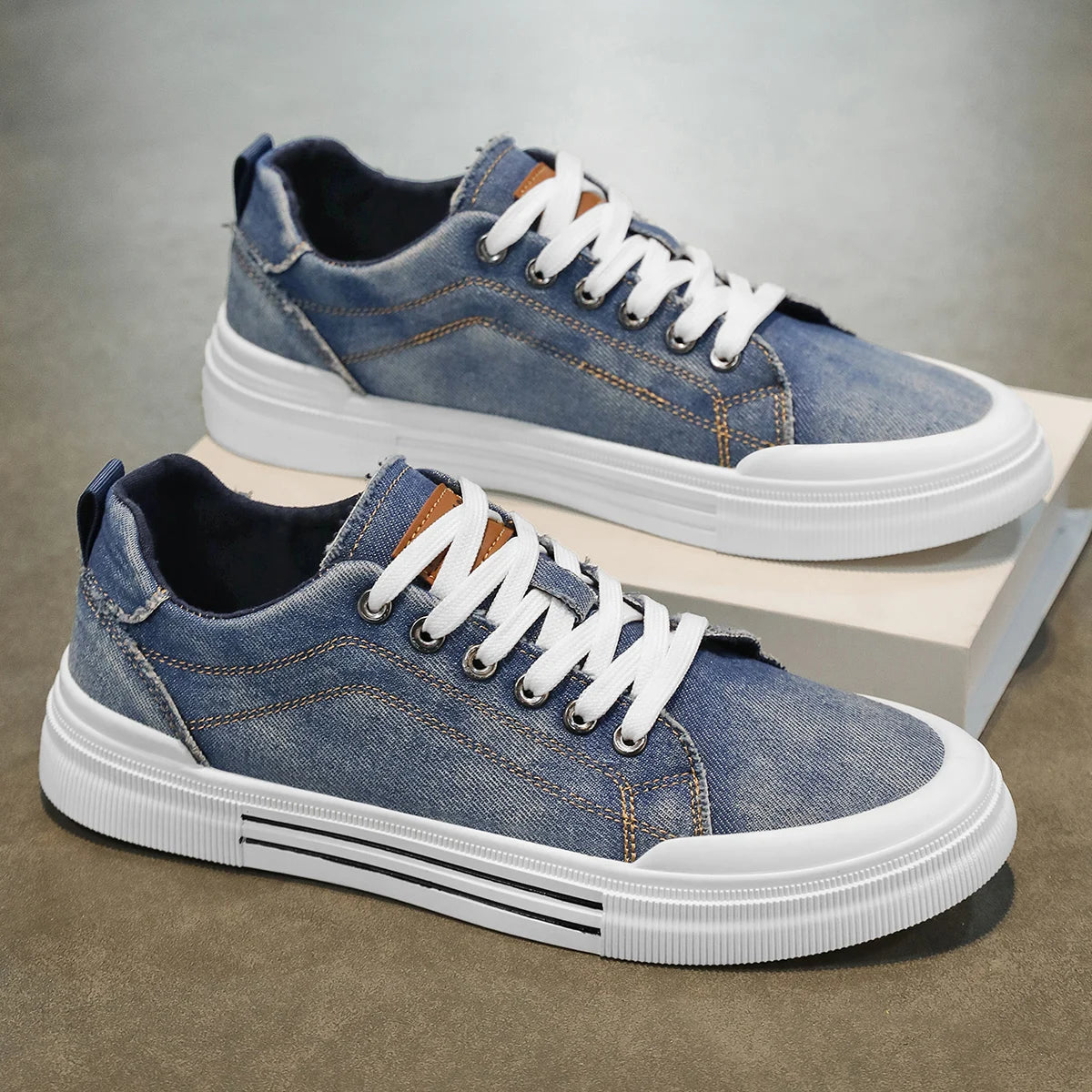 Maxence™ – Sneakers en toile denim