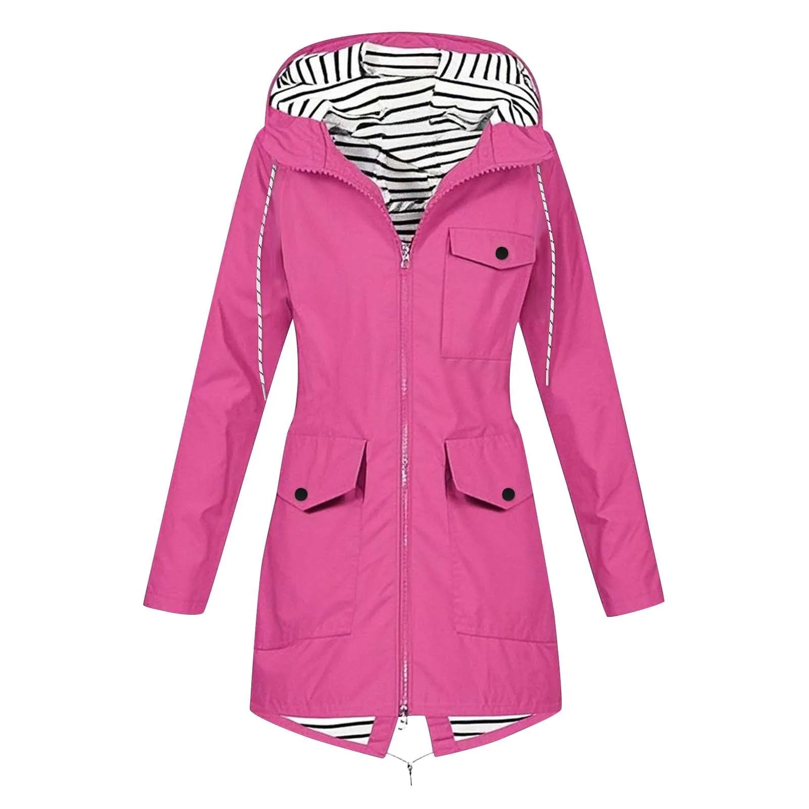 Élodie™ – Veste de Pluie Élégante à Capuche