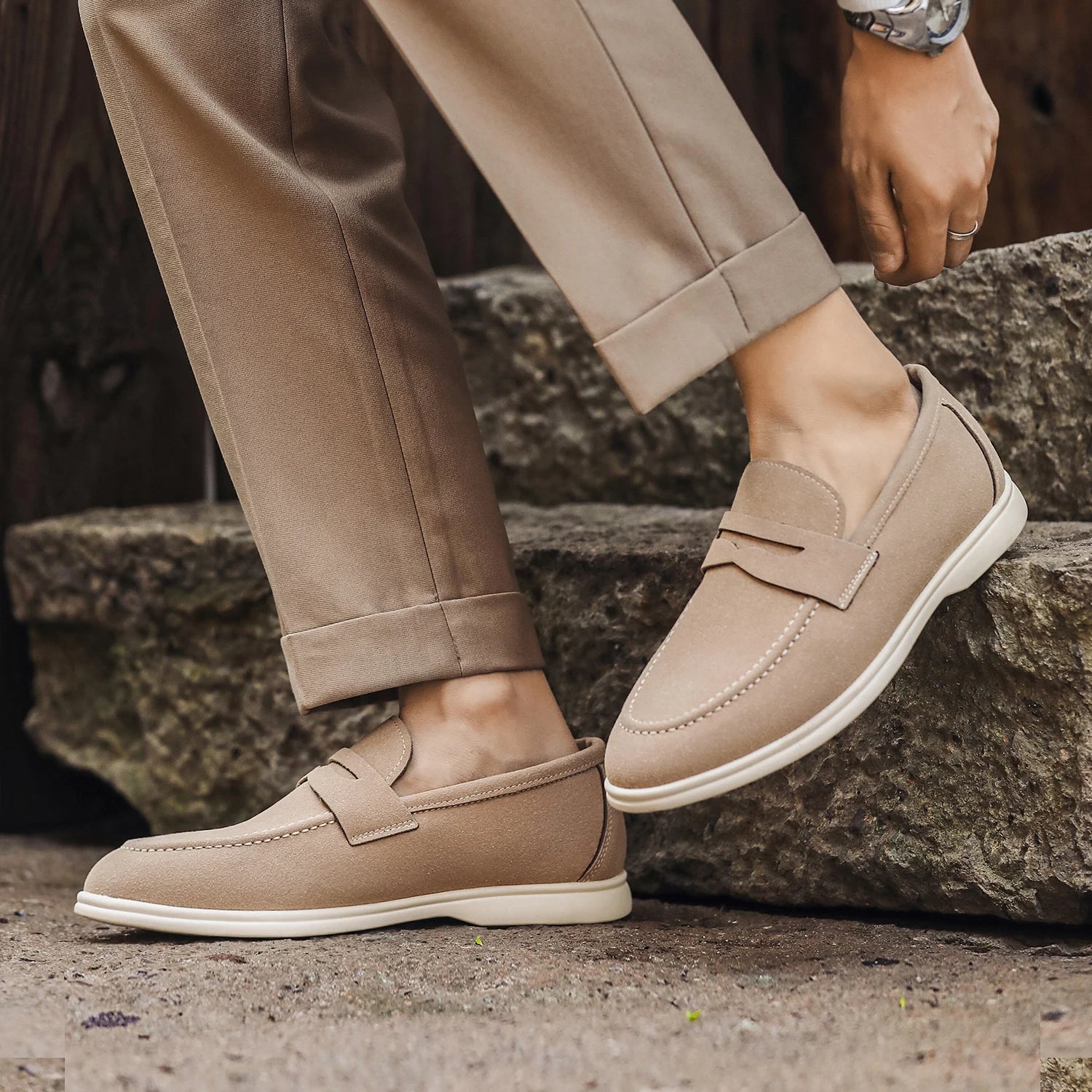 Élan™ – Mocassins Homme Élégants à Enfiler