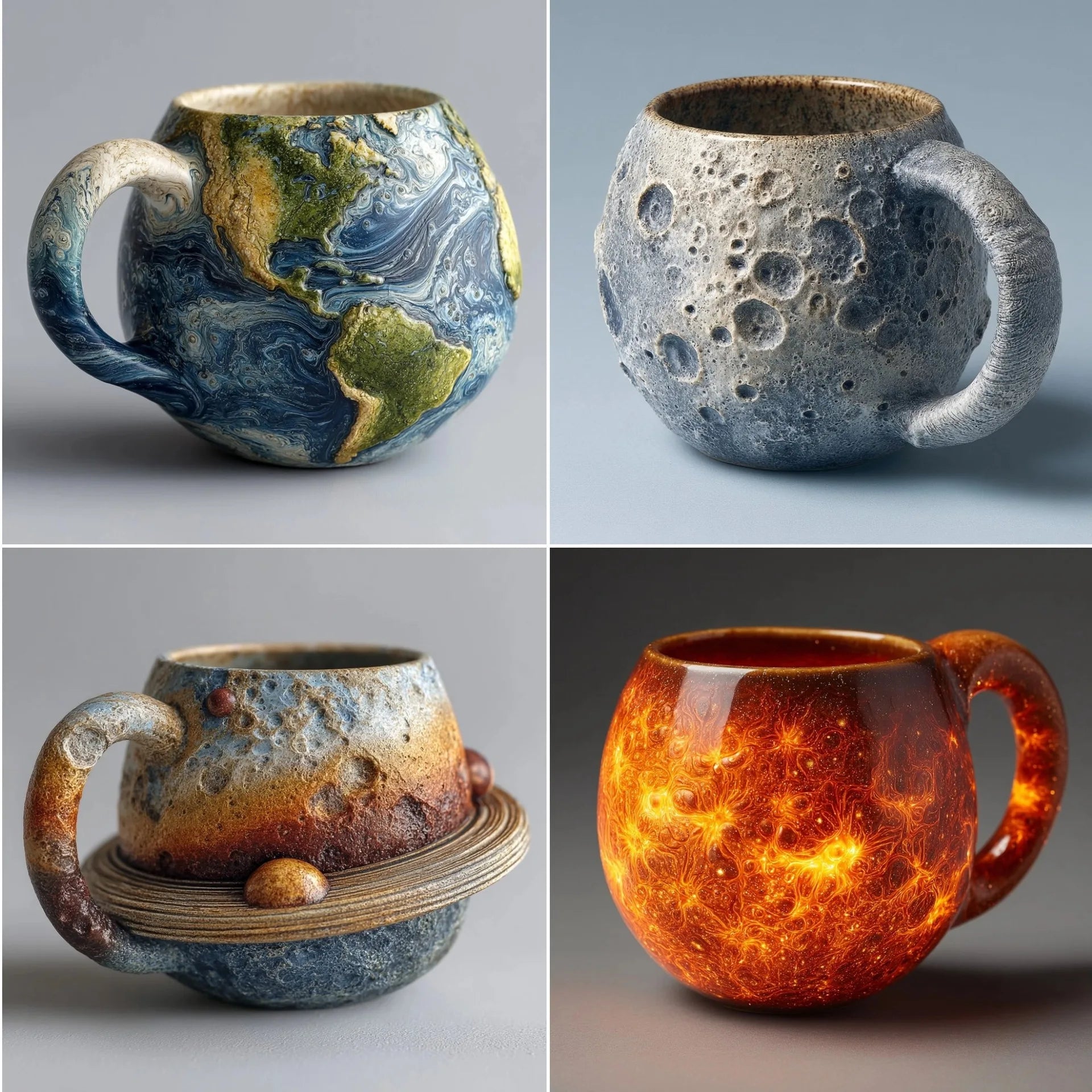 Cosmos en Main™ – Collection de tasses 3D inspirées des planètes