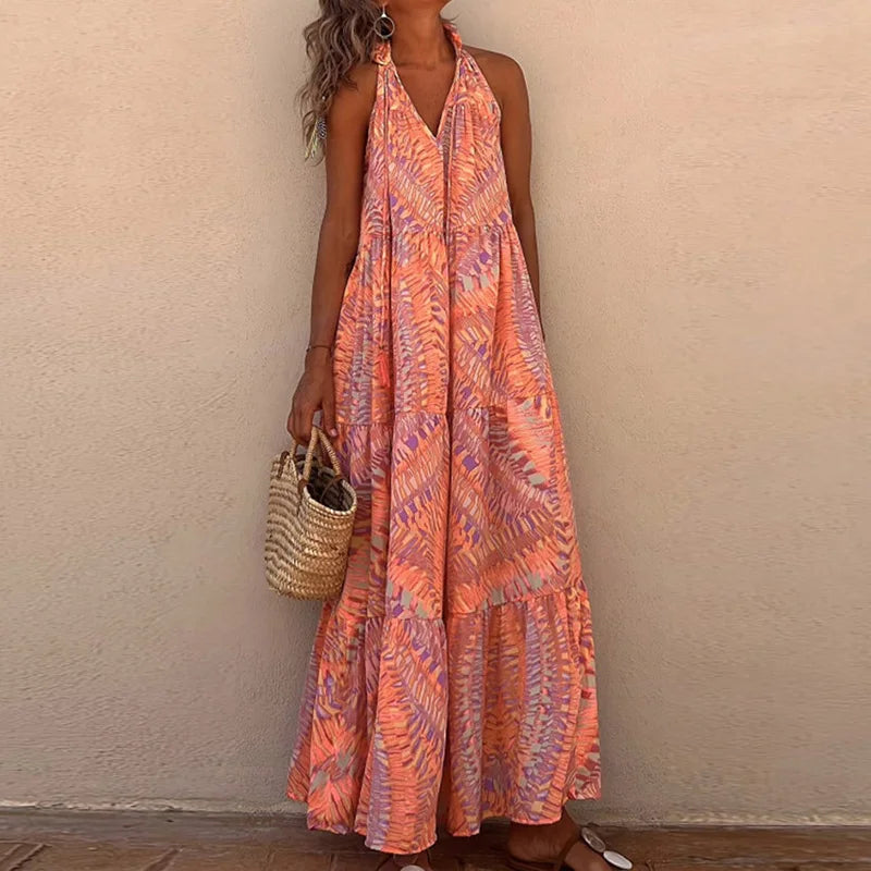 Sofia™ – Robe Longue Dos Nu d’Été