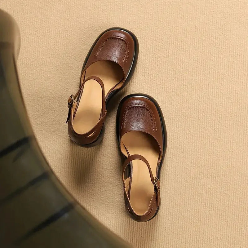 Anaïs™ – Escarpins Mary Jane en cuir doux