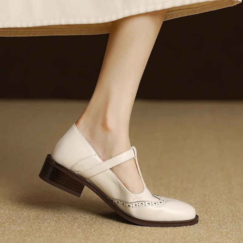 Juliette™ – Mocassins Mary Jane en cuir lisse