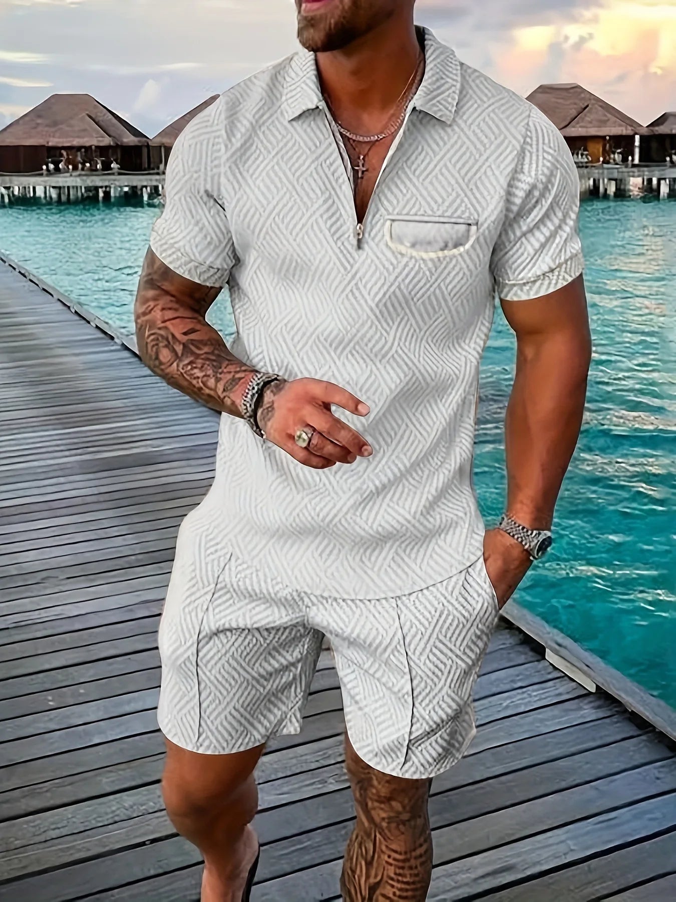 RIVAZ™ – Ensemble Polo & Short de Luxe