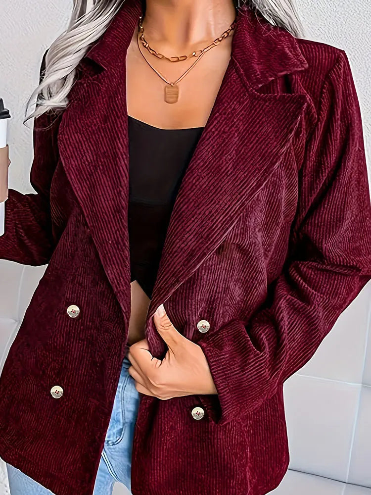 Clara™ – Blazer en velours côtelé