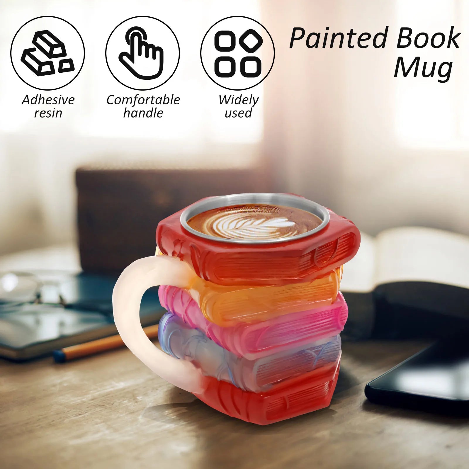 Clémence™ – Tasse Bibliothèque 3D