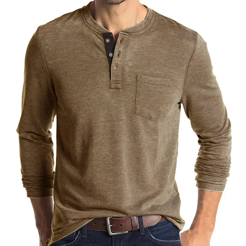 Henrik™ – Henley Manches Longues Premium