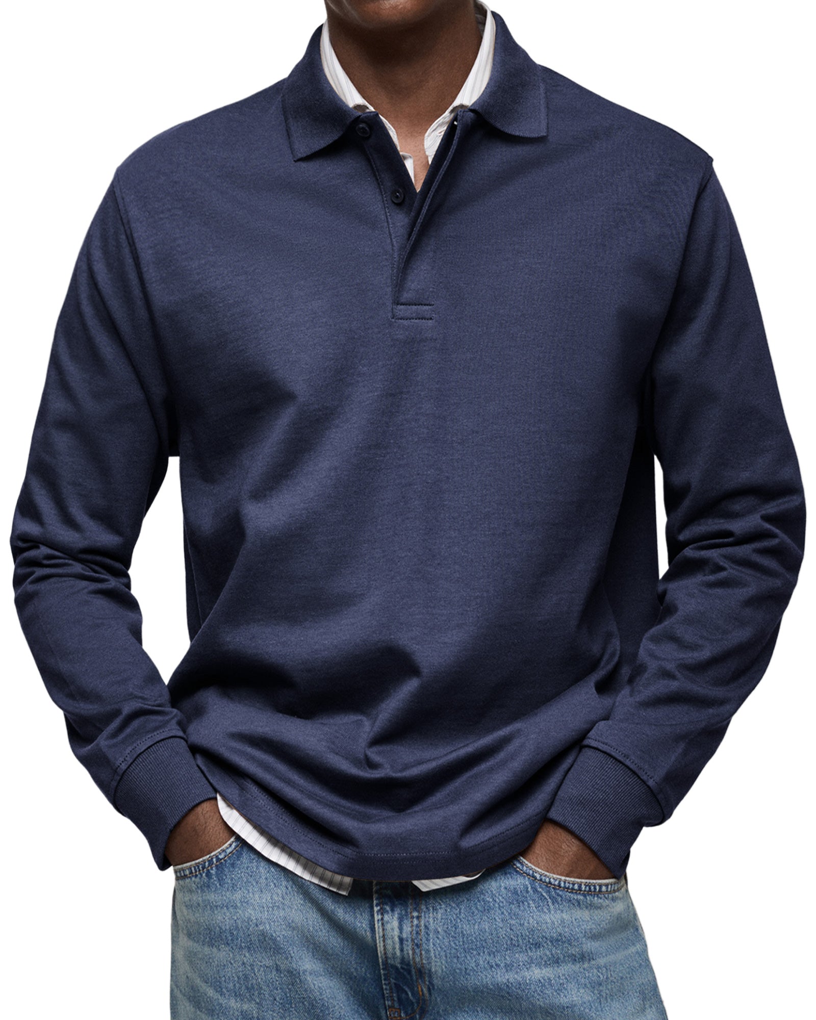 Lenoir™ | Chemise Poloshirt Casual à Manches Longues