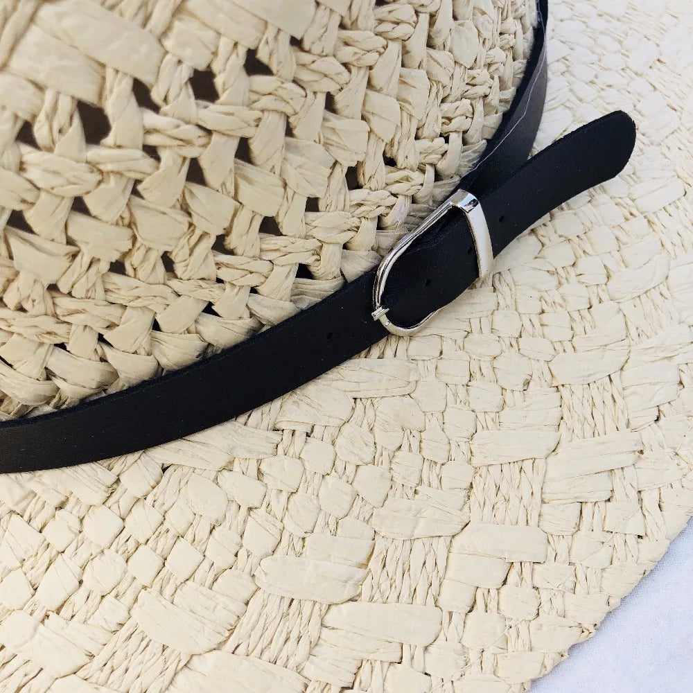 Camila™ – Chapeau de Paille Tressé Style Western