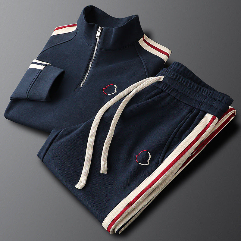 Matteo™ – Ensemble de survêtement luxe à demi-zip