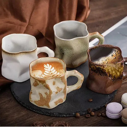 Kyoto Brut™ – Tasses japonaises artisanales en céramique naturelle