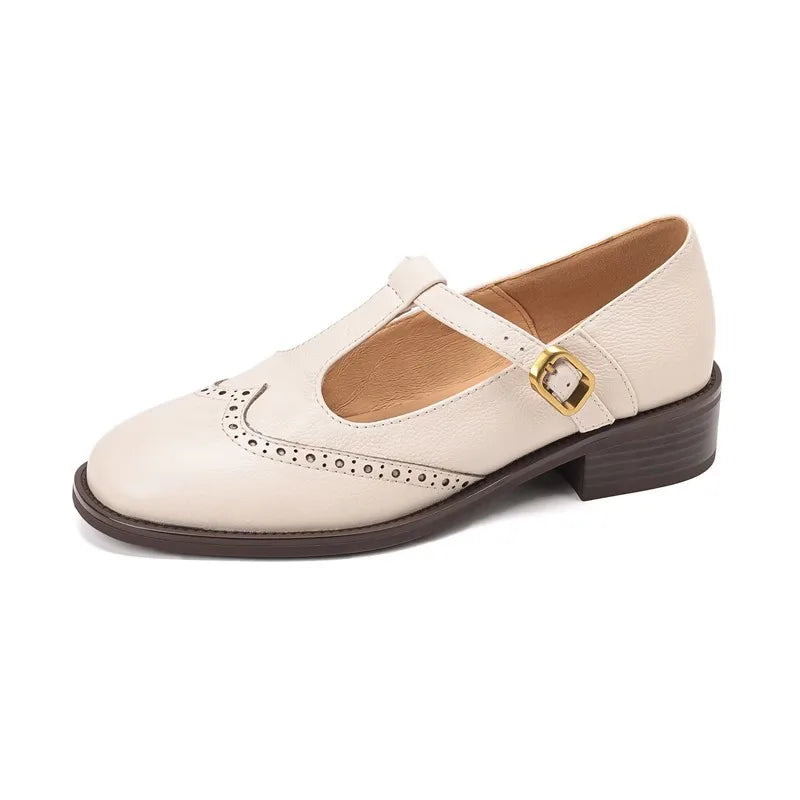 Juliette™ – Mocassins Mary Jane en cuir lisse
