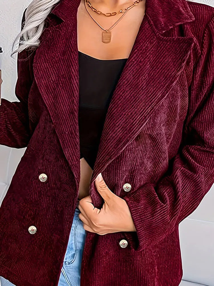Clara™ – Blazer en velours côtelé
