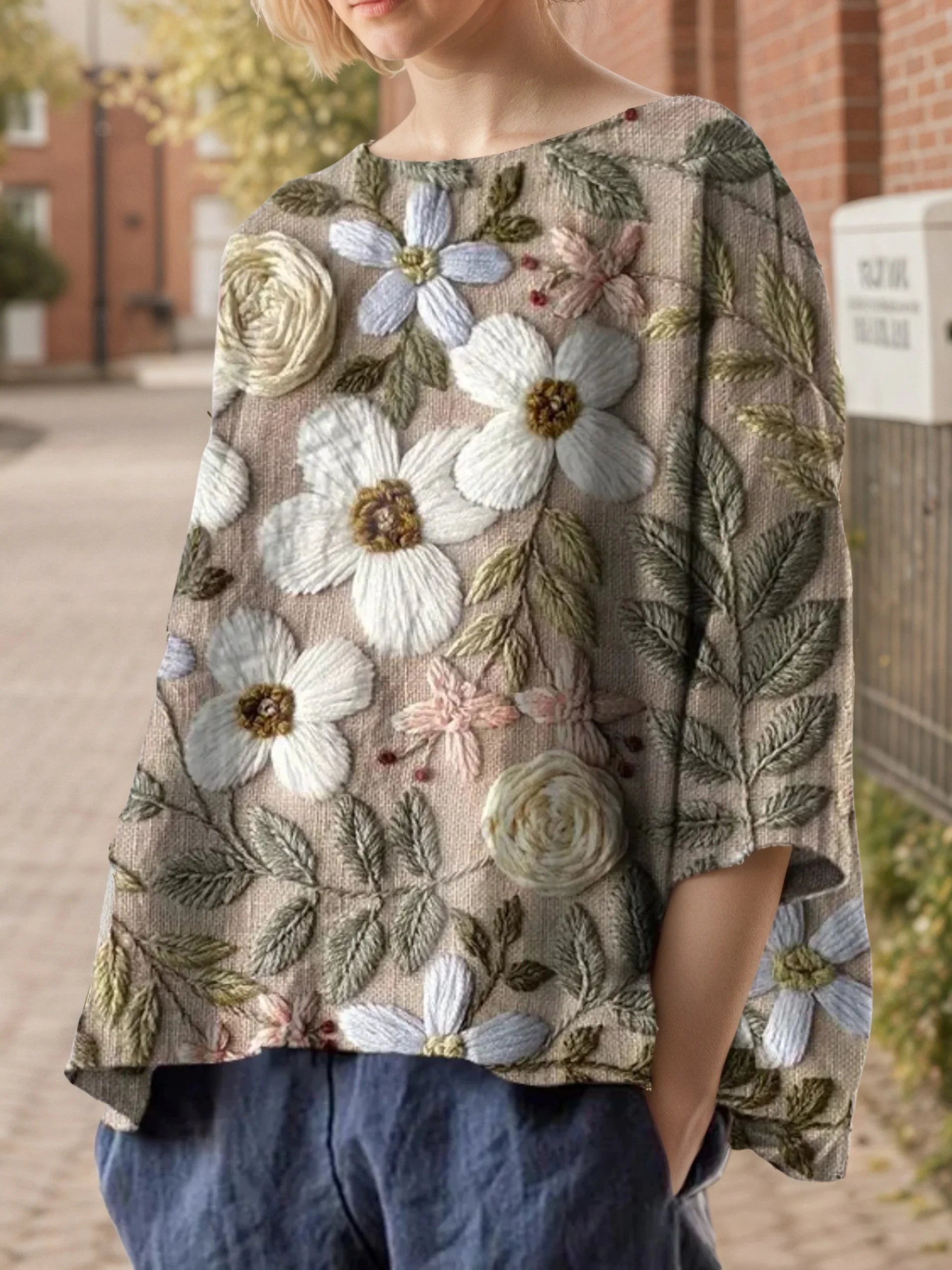 Élodie™ – blouse ample à fleurs