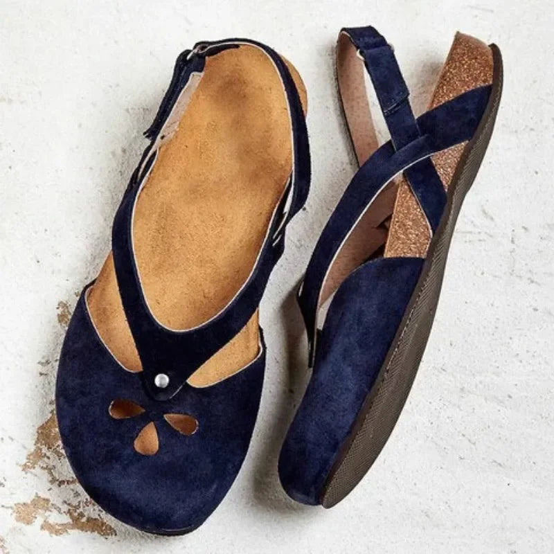 Brunhilde™ – Sandales Orthopédiques en Cuir Naturel au Style Bohème