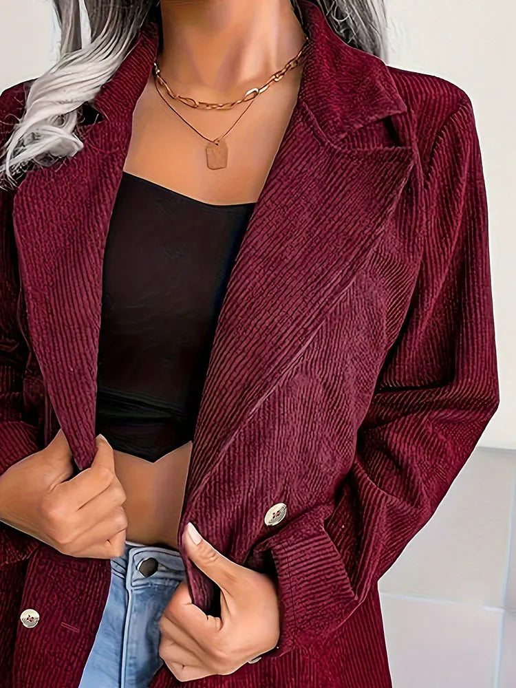 Clara™ – Blazer en velours côtelé