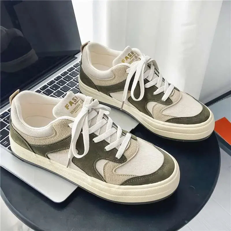 Bastien™ – Sneakers en toile rétro