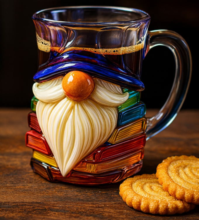 Gnome Magique™ – Tasse artisanale en verre soufflé