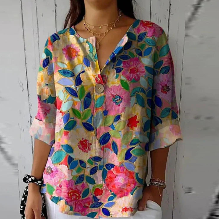 Callie™ – Blouse fleurie décontractée