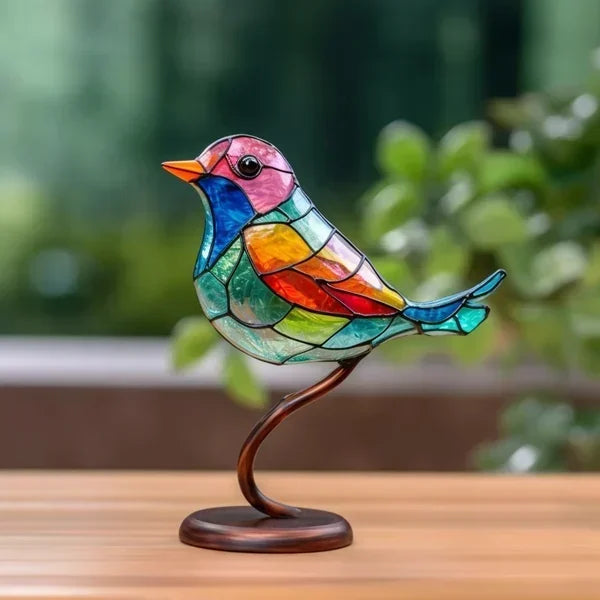 Birdy - Oiseaux En Verre Coloré Pour Une Décoration Intérieure Raffinée